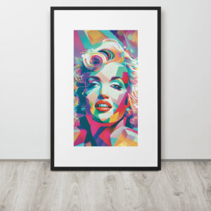 Prismatic Elegance by Lucho | Matte Paper Framed Poster With Mat