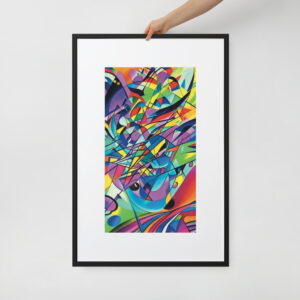 Symphonic Composition by Marie | Matte Paper Framed Poster With Mat