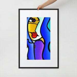 Spectral Serenade by Lucho | Matte Paper Framed Poster With Mat