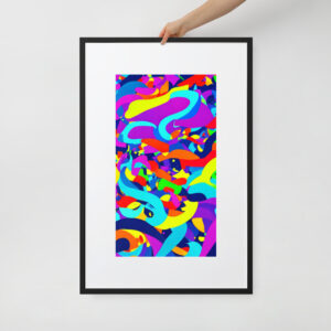 Lively Abstractions by Marie | Matte Paper Framed Poster With Mat