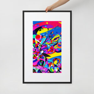 Cosmic Rhapsody by Marie | Matte Paper Framed Poster With Mat