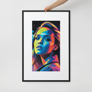 Colorful Angel by Kay | Matte Paper Framed Poster With Mat